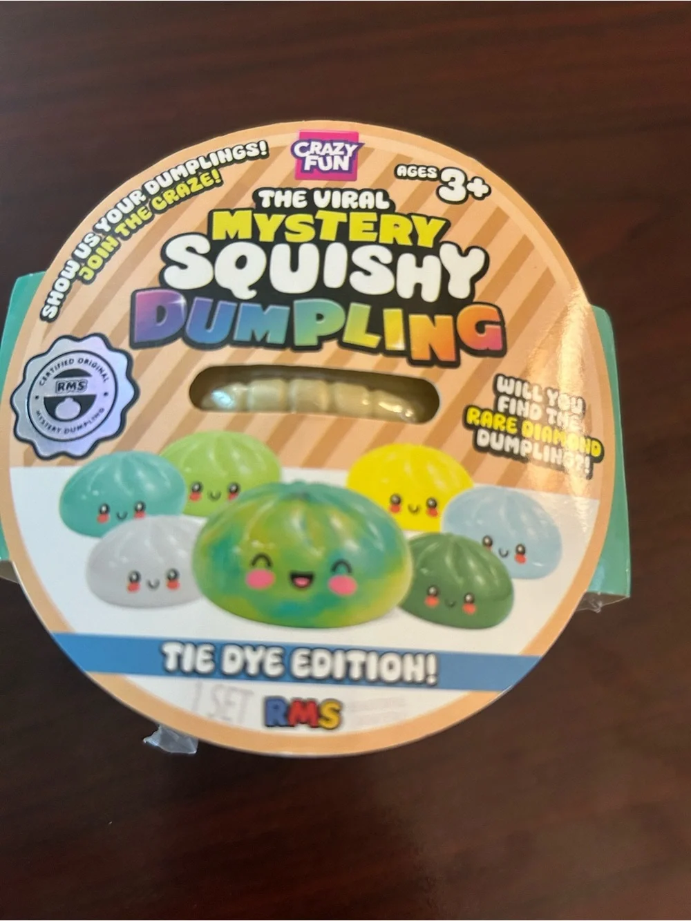 RMS Crazy Fun Mystery Squishy Dumpling - The Tye Dye Edition! NIB